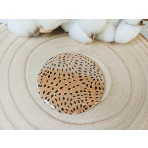 Miroir Liège - tons naturels - Liège avec points noirs