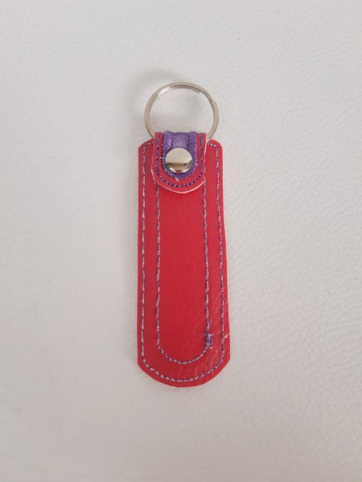 Porte-clé Appliqué en tissu coeurs