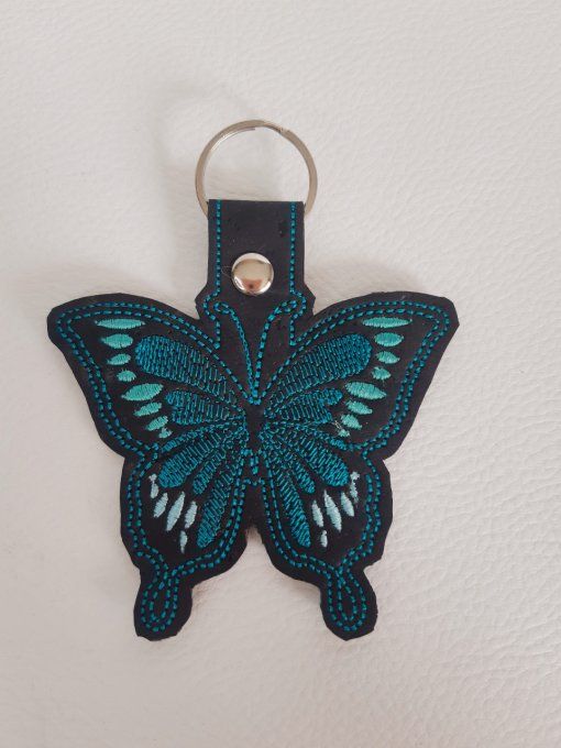 Porte-clé Papillon - Bleu