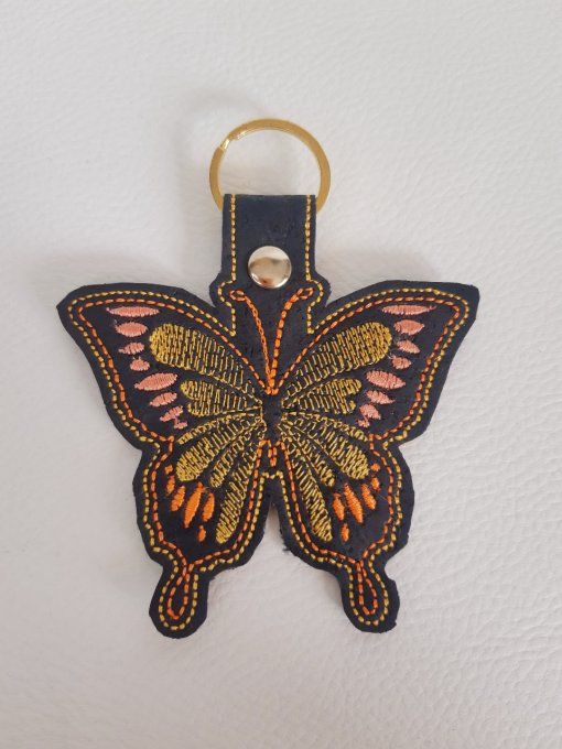 Porte-clé Papillon - Jaune