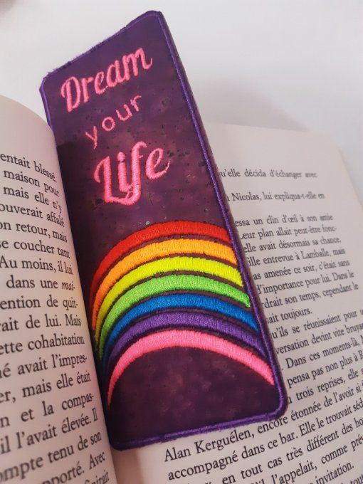 Marque-page Dream your life - violet