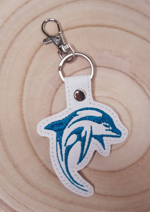 Porte-clé Dauphin - bleu