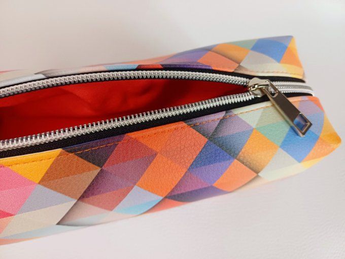 Trousse d'école - motif géométrique