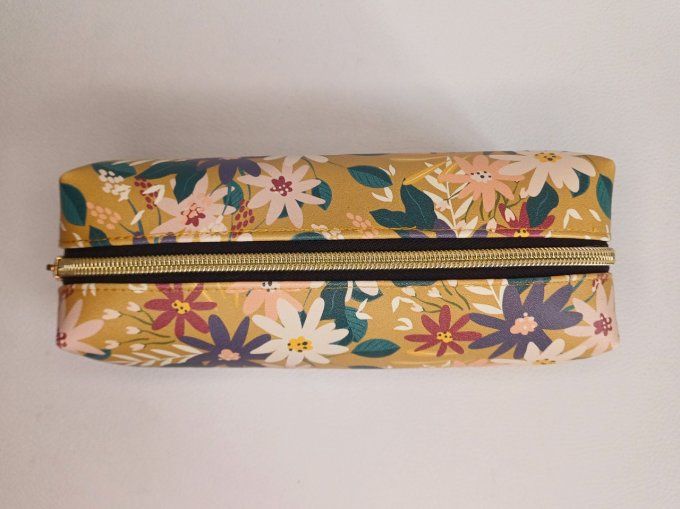 Trousse d'école - motif fleuri