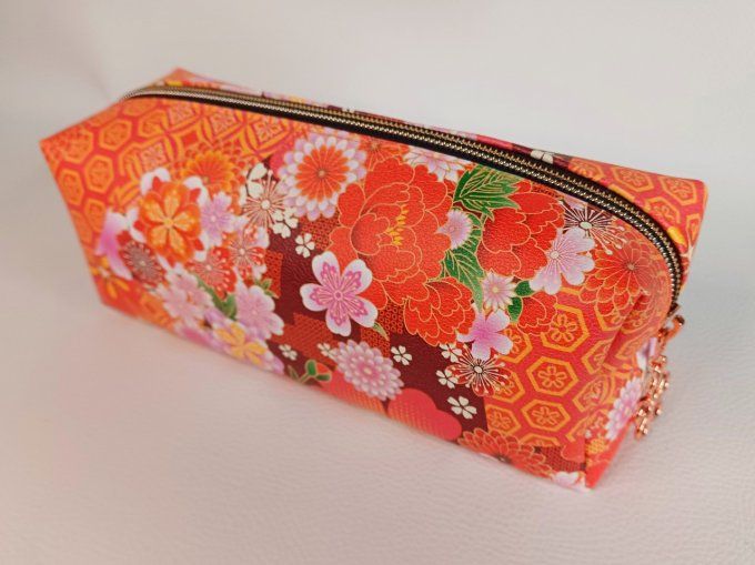 Trousse d'école - motif japonais
