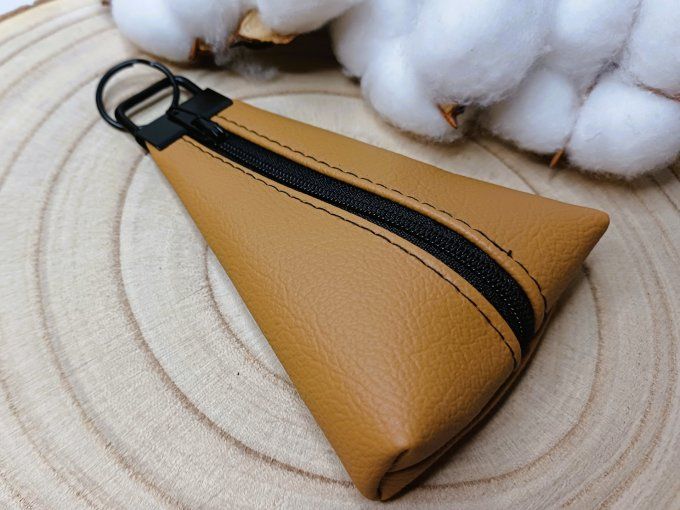 Porte-monnaie / porte-clés - camel