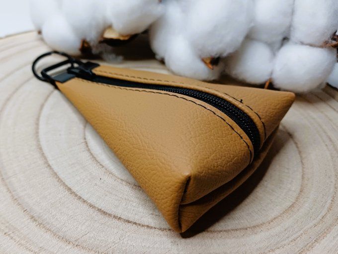 Porte-monnaie / porte-clés - camel