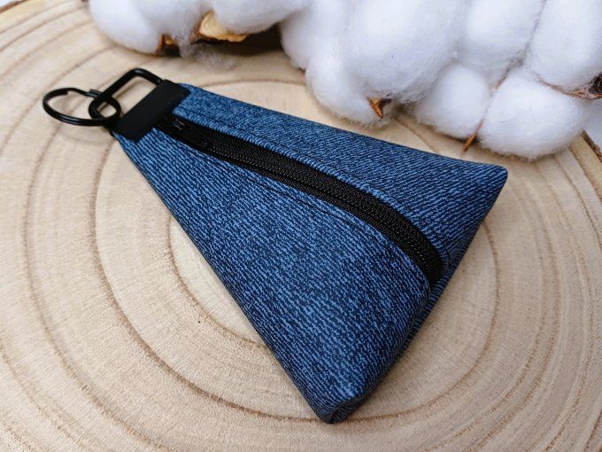Porte-monnaie / porte-clés - jean bleu