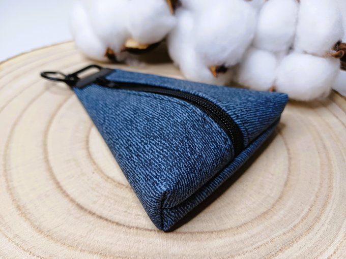 Porte-monnaie / porte-clés - jean bleu