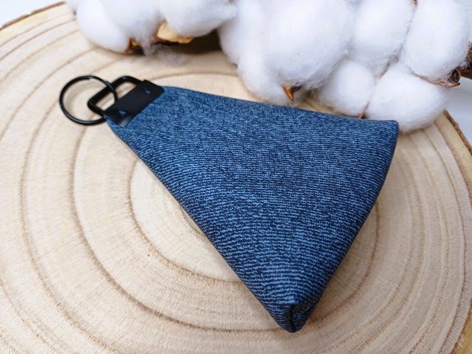 Porte-monnaie / porte-clés - jean bleu