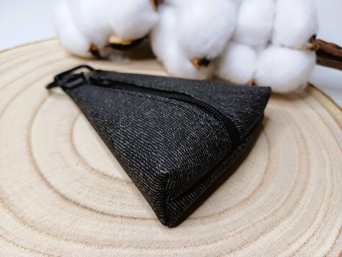 Porte-monnaie / porte-clés - jean noir