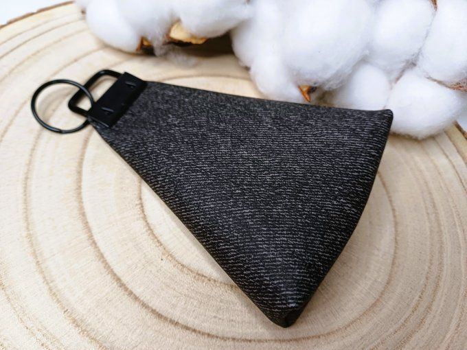 Porte-monnaie / porte-clés - jean noir