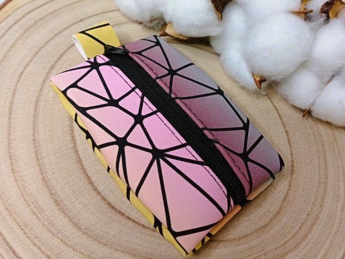 Porte-monnaie - geometrique multicolore