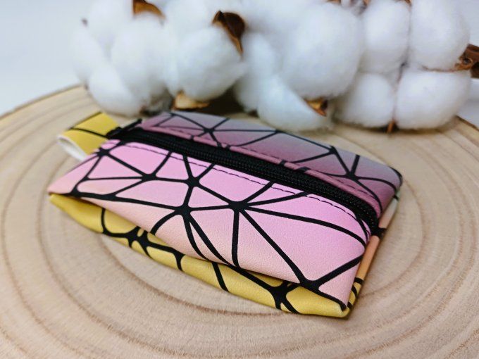 Porte-monnaie - geometrique multicolore