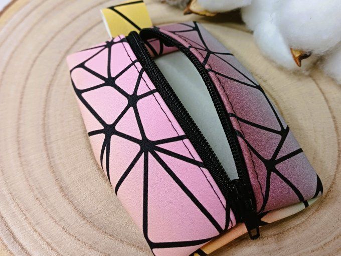 Porte-monnaie - geometrique multicolore