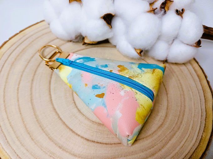 Porte-monnaie / porte-clés - aquarelle