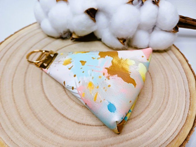 Porte-monnaie / porte-clés - aquarelle