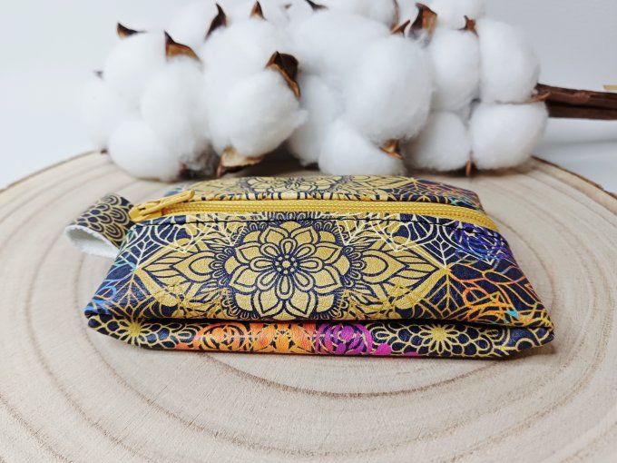 Porte-monnaie - mandala noir