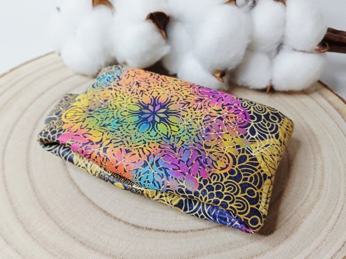 Porte-monnaie - mandala noir