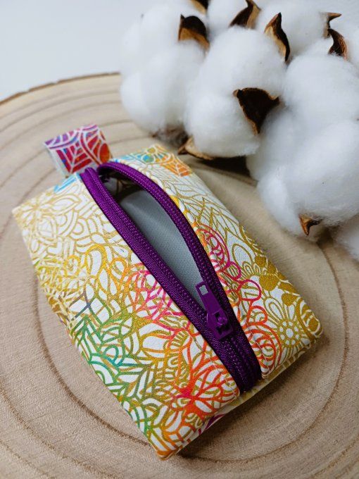 Porte-monnaie - mandala blanc