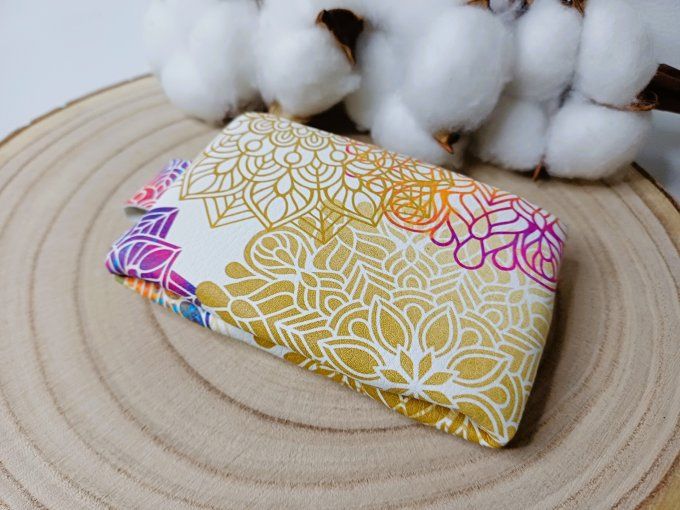 Porte-monnaie - mandala blanc