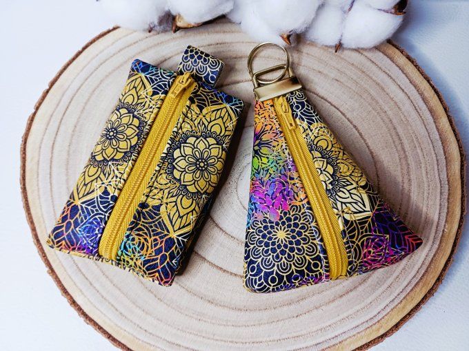 Porte-monnaie - mandala noir