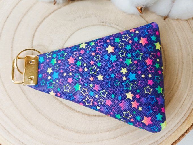 Porte-monnaie / porte-clés - petites étoiles