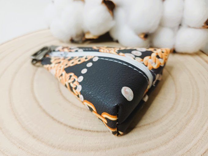 Porte-monnaie / porte-clés - perles & or