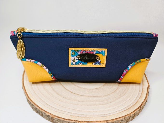 Trousse Chesnut - bleu/jaune