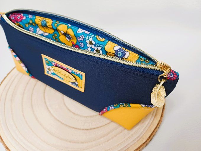 Trousse Chesnut - bleu/jaune