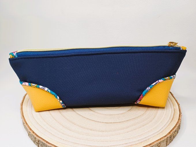 Trousse Chesnut - bleu/jaune