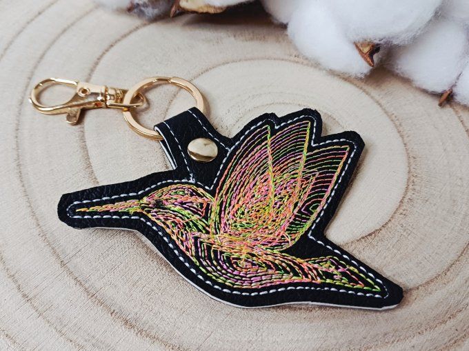 Porte-clé Colibri - multicolore