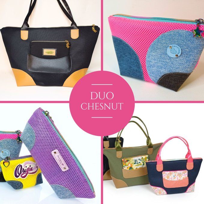 Pack DUO CHESNUT - Le sac et les trousses