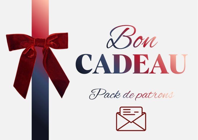 Bon cadeau "Pack de patrons" - par courrier