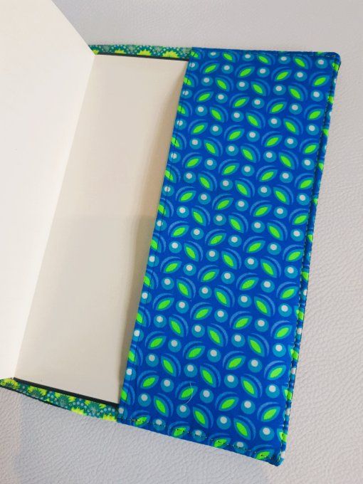 Protège carnet A5 - colibri vert & bleu