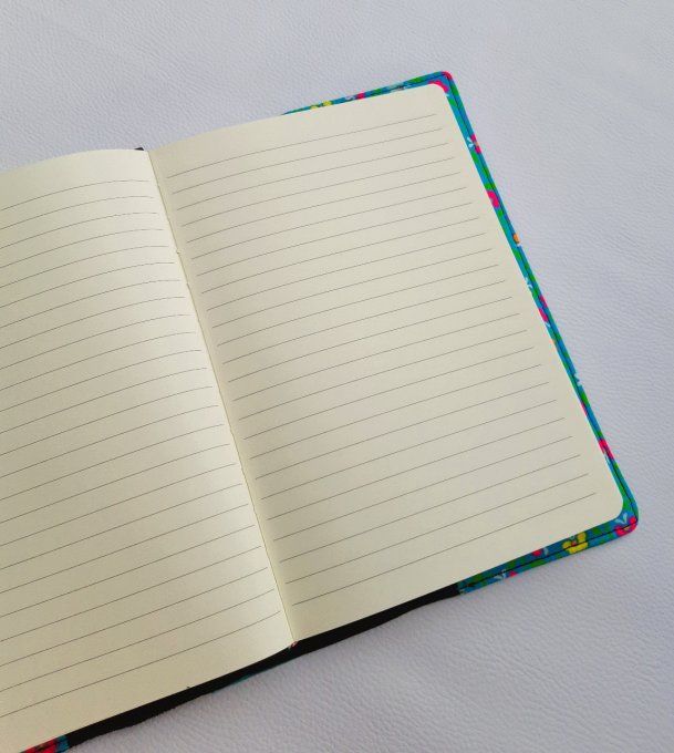 Protège carnet A5 - feuilles tropicales