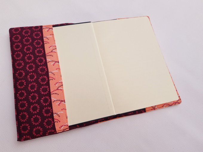Protège carnet A5 - lotus mandala - pourpre