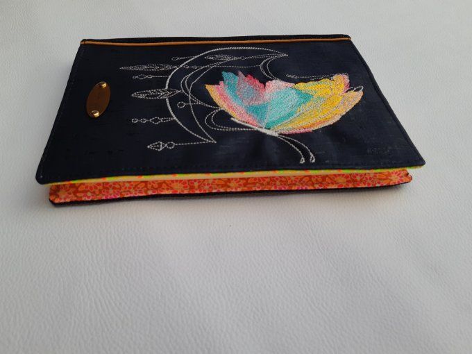 Protège carnet A5 - papillon